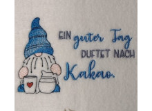 Stickdatei - Kaffee Gnom mit Kanne